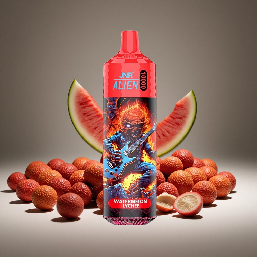 JNR Alien 10000 Puffs Watermelon Lychee 20ml E-liquid 850mAh Battery RGB LED Display Type-C Charge
