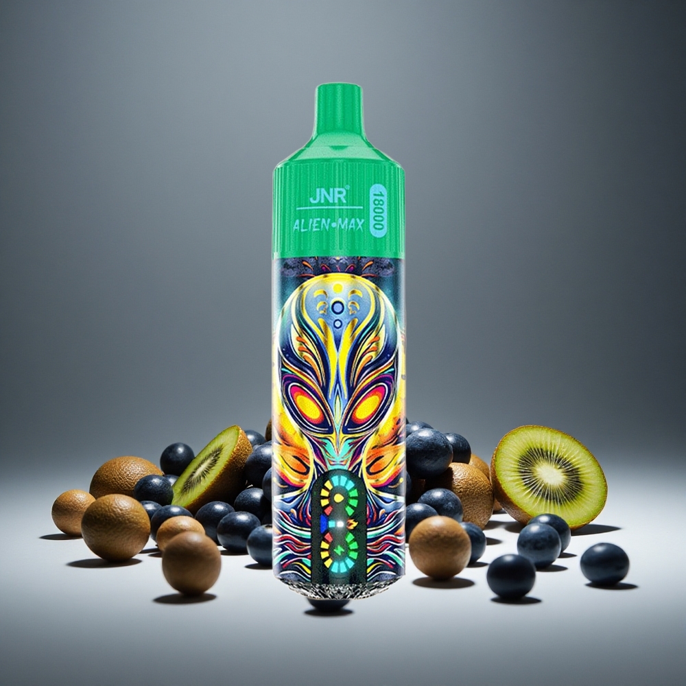 JNR Alien Max 18000 Puffs Blueberry Kiwi Dual Mesh 28ml E-liquid Type-C Charge 850mAh Battery
