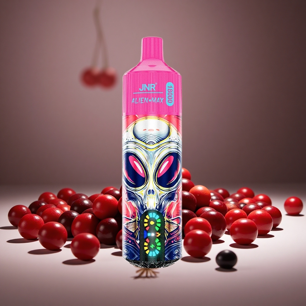 JNR Alien Max 18000 Puffs Cherry Berry 28ml E-liquid Dual Mesh 850mAh Battery Type-C Charge