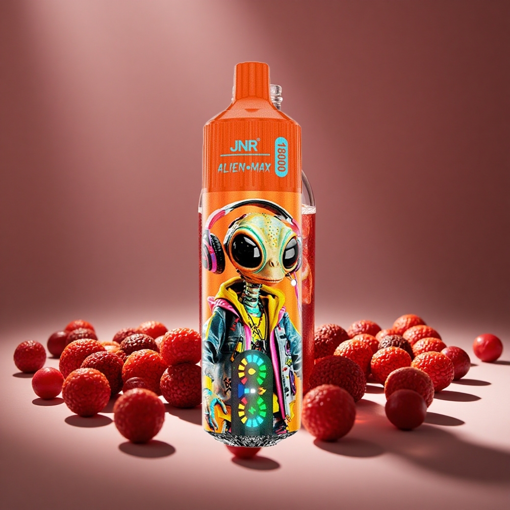 JNR Alien Max 18000 Puffs Fizzy Cherry Cola Disposable Vape with 28ml E-liquid, 850mAh Battery,Type-C Charge, 0%/2%/3%/5% Nicotine