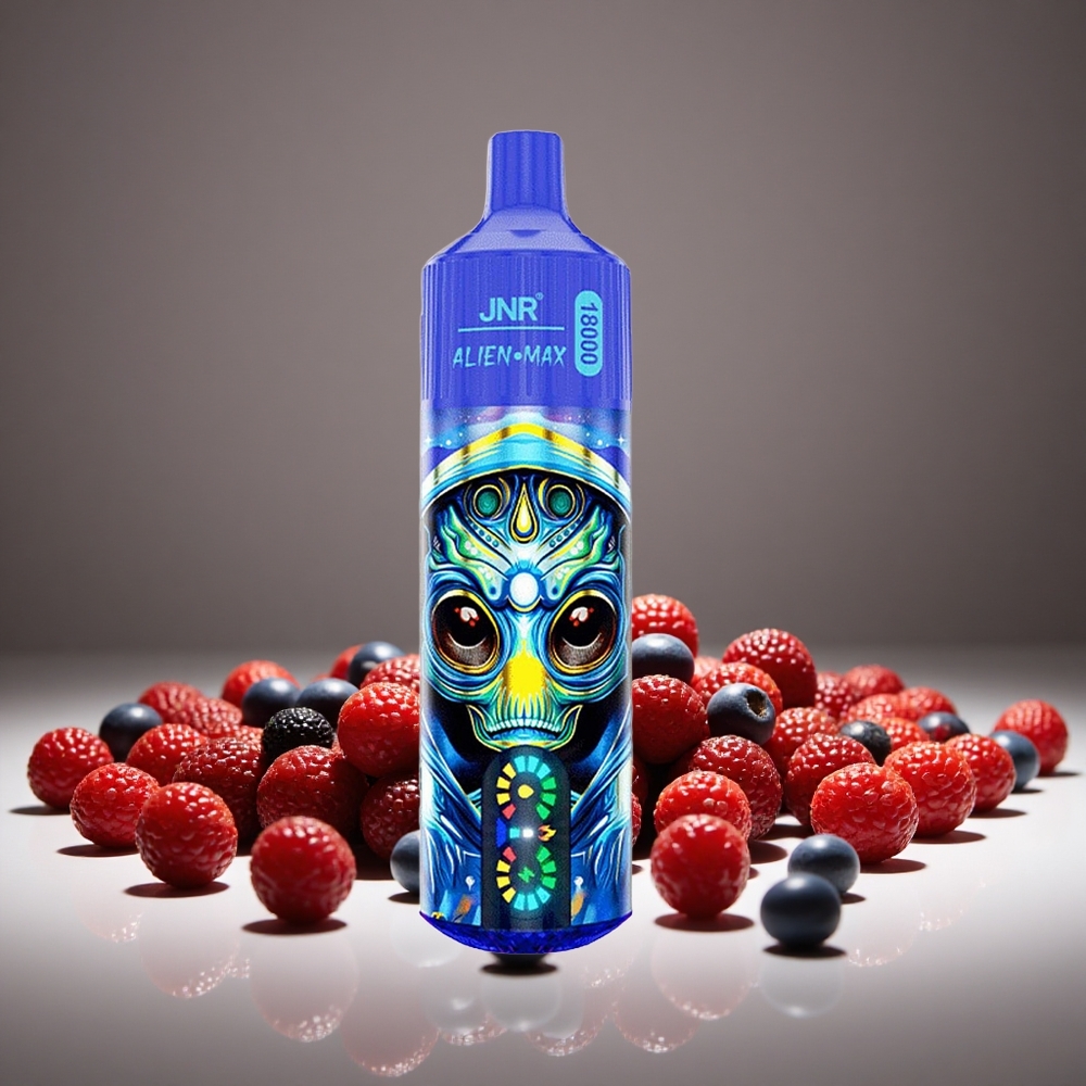JNR Alien Max 18000 Puffs Mixed Berries Smart LED Display Dual Mesh 28ml E-liquid Type-C Charge