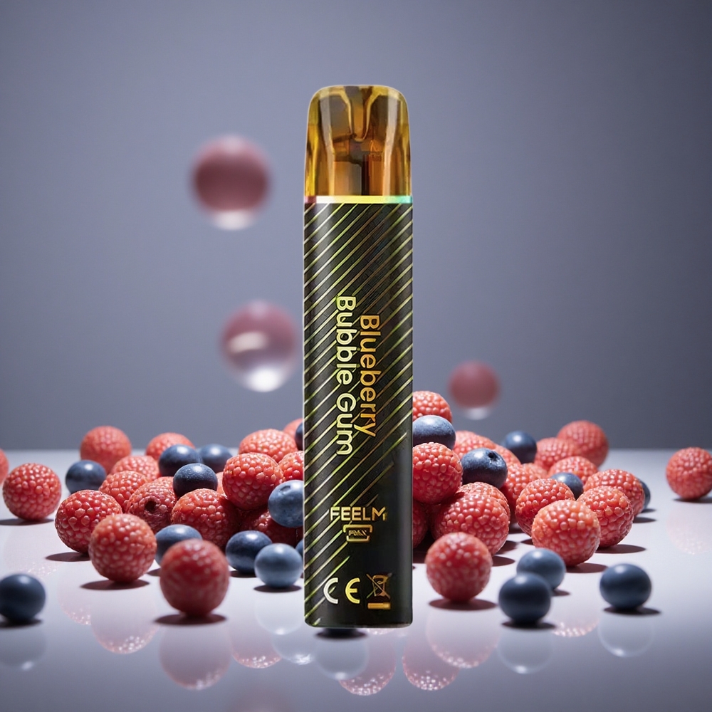 JNR Black&Golden 800 Puffs Blueberry Bubble Gum 550mAh Battery 2ml E-liquid 2% Nicotine