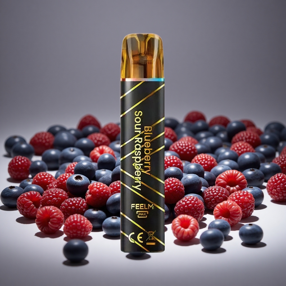 JNR Black&Golden 800 Puffs Blueberry Sour Raspberry Disposable Vape 550mAh Battery 2ml E-liquid 2% Nicotine TPD
