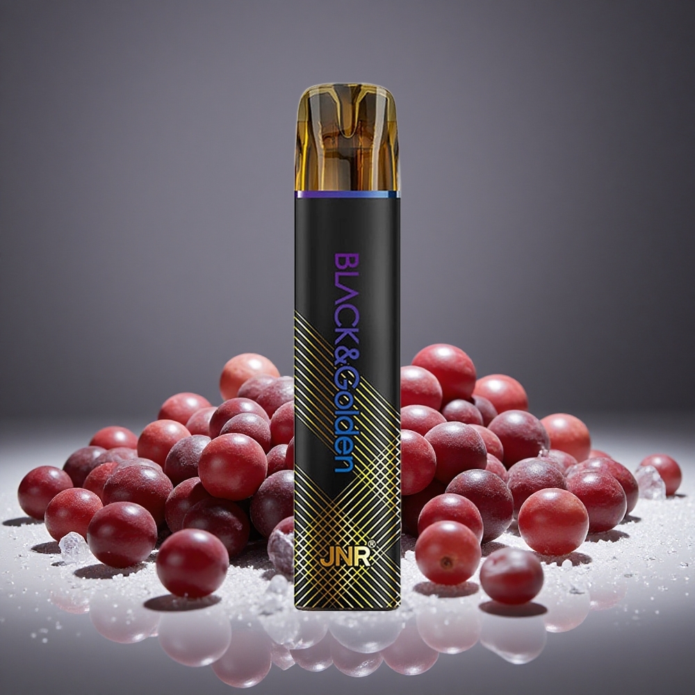 JNR Black&Golden 800 Puffs Grape Ice Disposable Vape 550mAh Battery 2ml E-liquid 2% Nicotine TPD