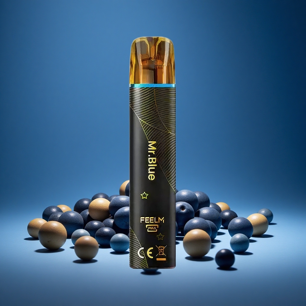 JNR Black&Golden 800 Puffs Mr Blue Disposable Vape 550mAh Battery 2ml E-liquid 2% Nicotine