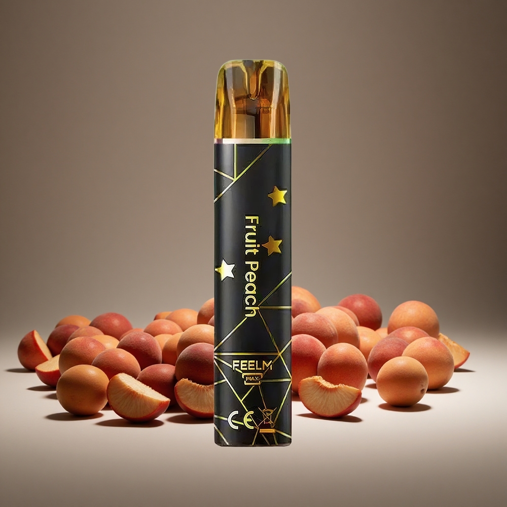 JNR Black&Golden 800 Puffs Peach Disposable Vape 550mAh Battery 2ml E-liquid 2% Nicotine