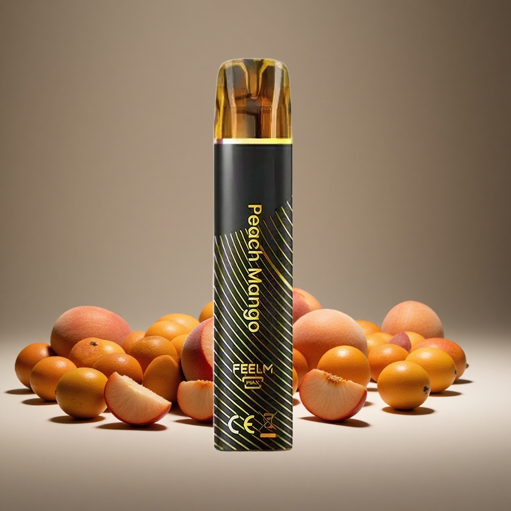 JNR Black&Golden 800 Puffs Peach Mango 550mAh Battery 2ml E-liquid 2% Nicotine TPD