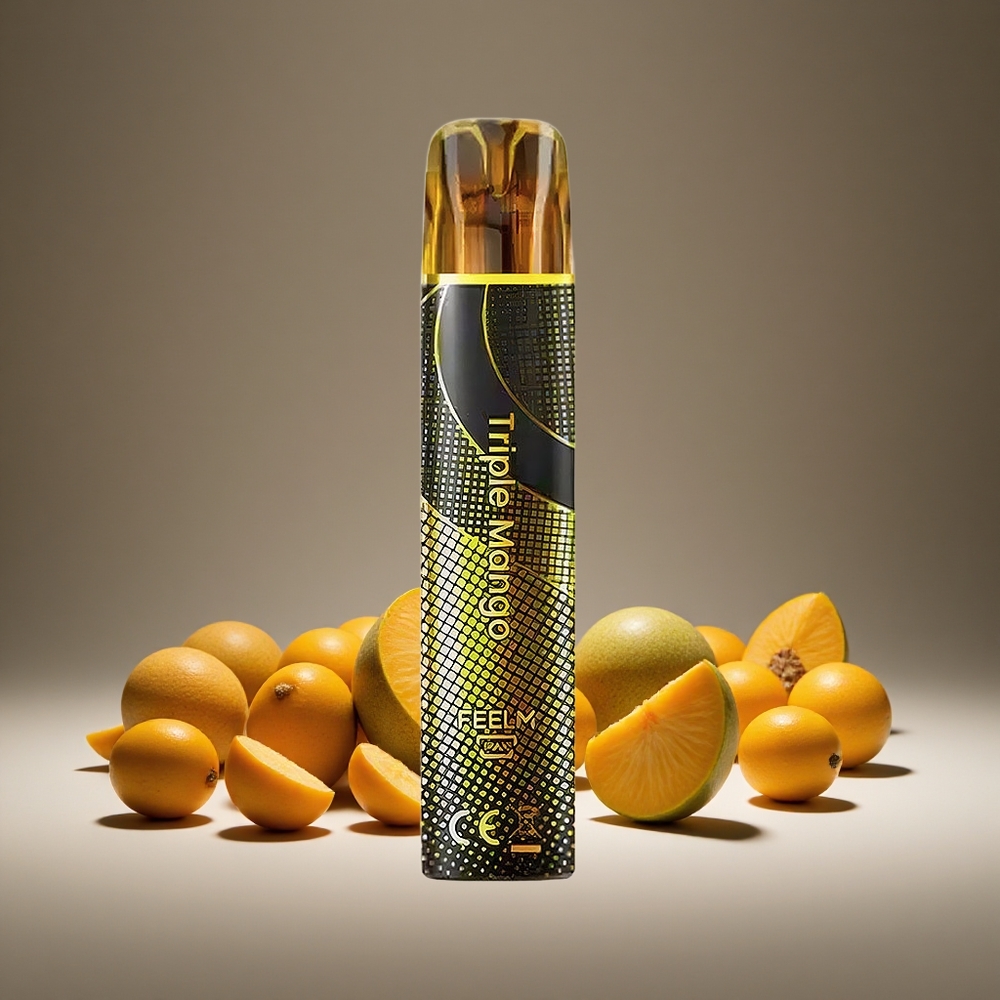 JNR Black&Golden 800 Puffs Triple Mango Disposable Vape 550mAh Battery 2ml E-liquid 2% Nicotine