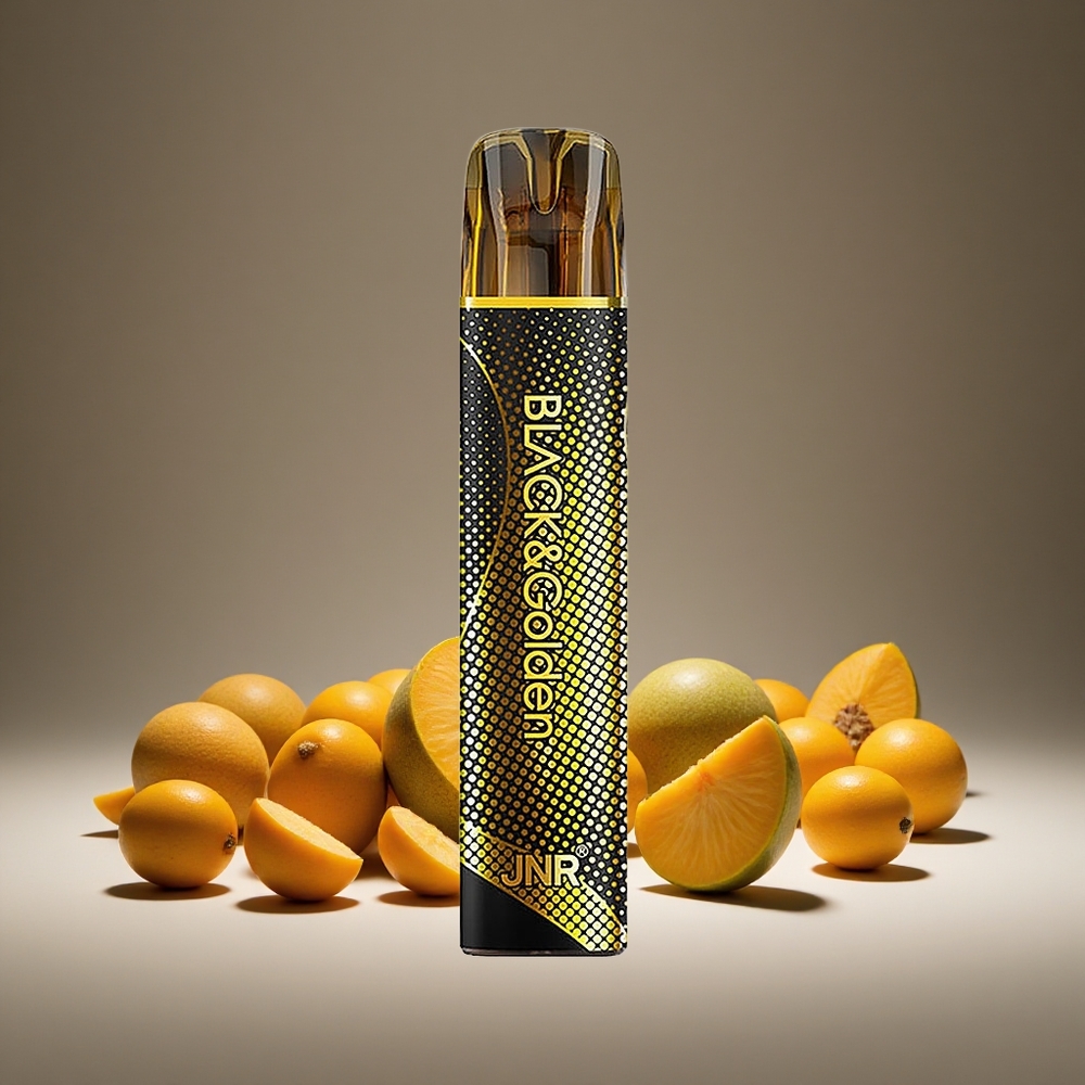 JNR Black&Golden 800 Puffs Triple Mango Disposable Vape 550mAh Battery 2ml E-liquid 2% Nicotine