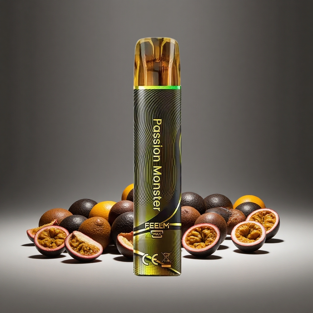 JNR Passion Monster 800 Puffs Black&Golden Disposable Vape 550mAh Battery 2ml E-liquid 2% Nicotine TPD