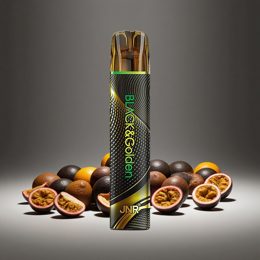 JNR Passion Monster 800 Puffs Black&Golden Disposable Vape 550mAh Battery 2ml E-liquid 2% Nicotine TPD