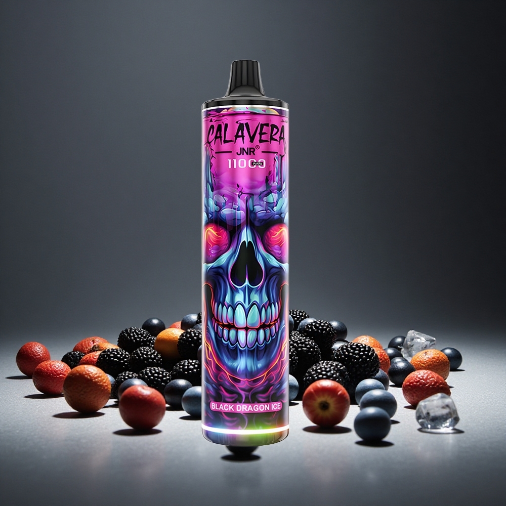 JNR Calavera 11000 Puffs Black Dragon Ice Disposable Vape 21ml E-liquid 0%/2%/5% Nicotine 850mAh Battery Type-C Charge