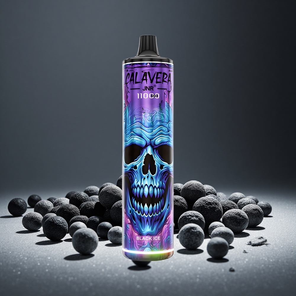 JNR Calavera 11000 Puffs Black Ice Disposable Vape with 850mAh Battery 21ml E-liquid 1.0ohm Mesh 0%/2%/5% Nicotine