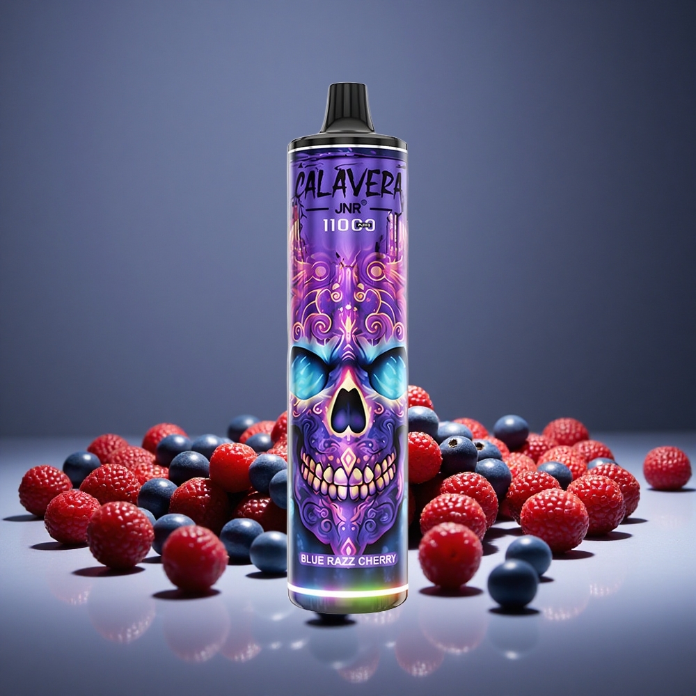 JNR Calavera 11000 Puffs Blue Razz Cherry Disposable Vape 850mAh Battery 21ml E-liquid 1.0ohm
