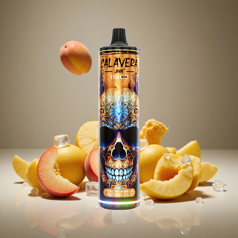 JNR Calavera 11000 Puffs Peach Mango Pineapple Ice 21ml E-liquid 850mAh Battery 1.0ohm Mesh