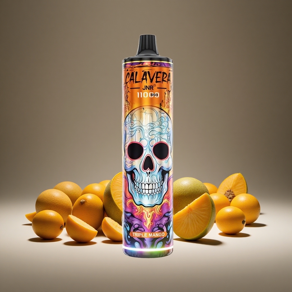 JNR Calavera 11000 Puffs Triple Mango Disposable Vape 21ml E-liquid 0%/2%/5% Nicotine 850mAh Battery