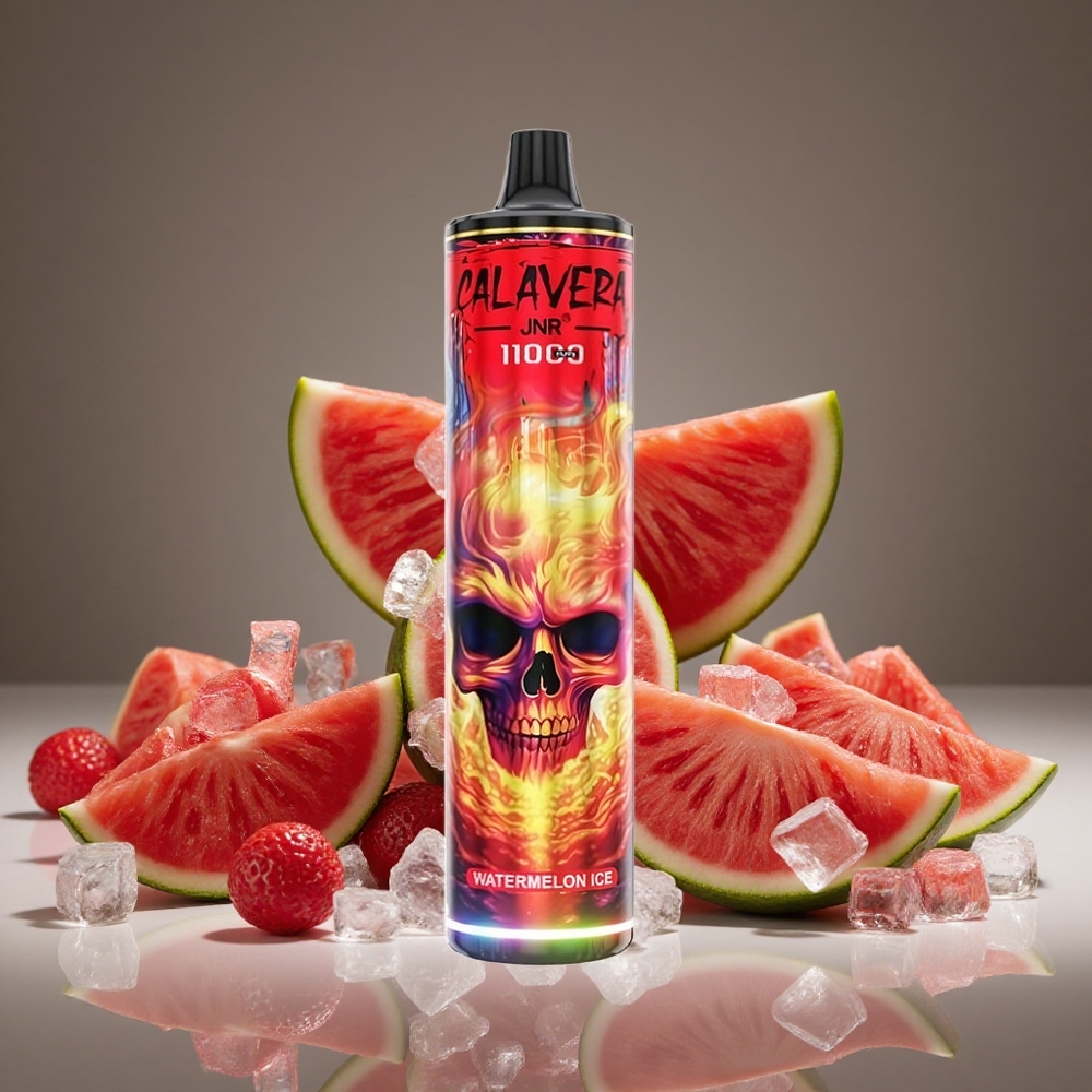 JNR Calavera 11000 Puffs Watermelon Ice Disposable Vape 21ml E-liquid 850mAh Battery Type-C Charge 1.0ohm