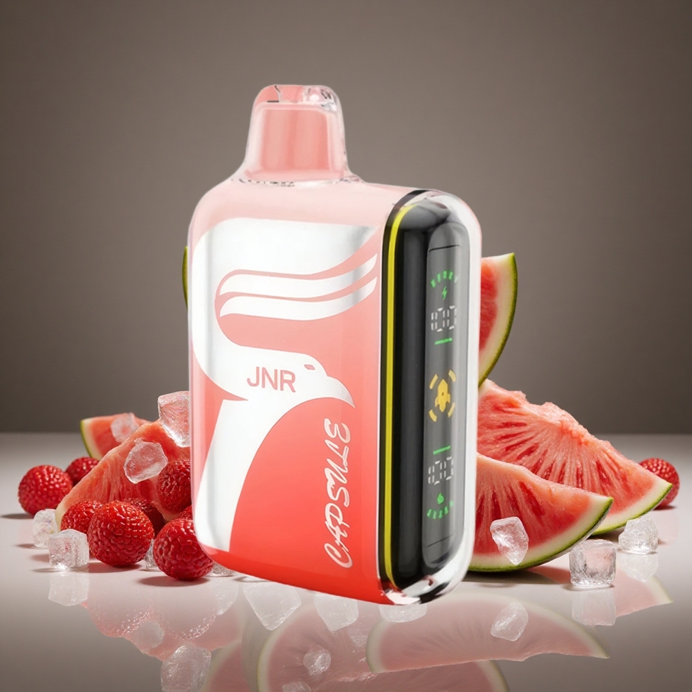 JNR Capsule 15000 Puffs Watermelon Brazz Ice 850mAh Battery 20ml E-liquid 20W Dual Mesh 2%/5% Nicotine