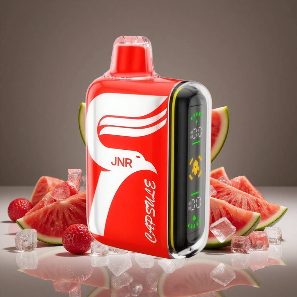 JNR Capsule 15000 Puffs Watermelon Ice 20ml E-liquid 850mAh Battery 20W Dual Mesh LED Display Boost