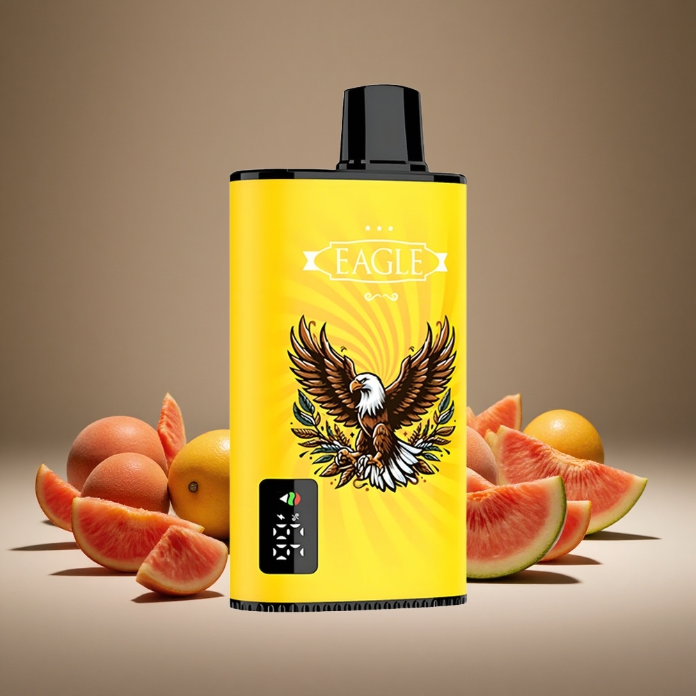 JNR EAGLE Smart 23000 Puffs Peach Mango Watermelon Disposable Vape with Digital Screen 1.0ohm Mesh Coil 25ml E-liquid