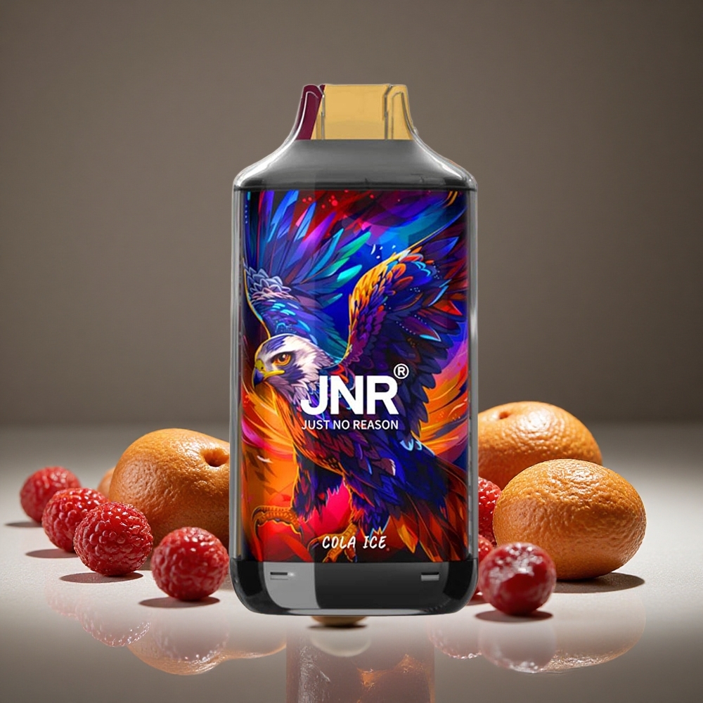 JNR Falcon 16000 Puffs Cola Ice 22ml E-liquid Dual Mesh 850mAh Battery Type C LED Display 0%/2% Nicotine