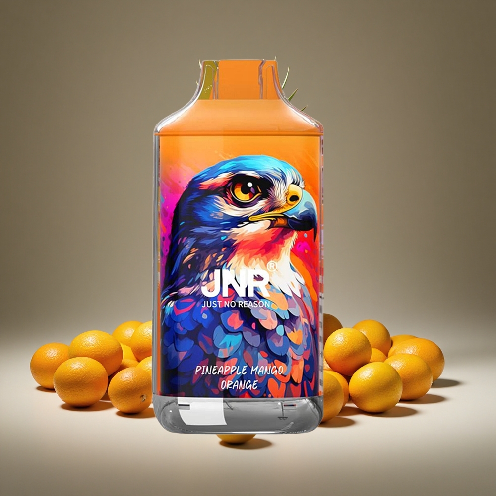 JNR Falcon 16000 Puffs Pineapple Mango Orange 22ml E-liquid 850mAh Battery Dual Mesh 0%/2% Nicotine