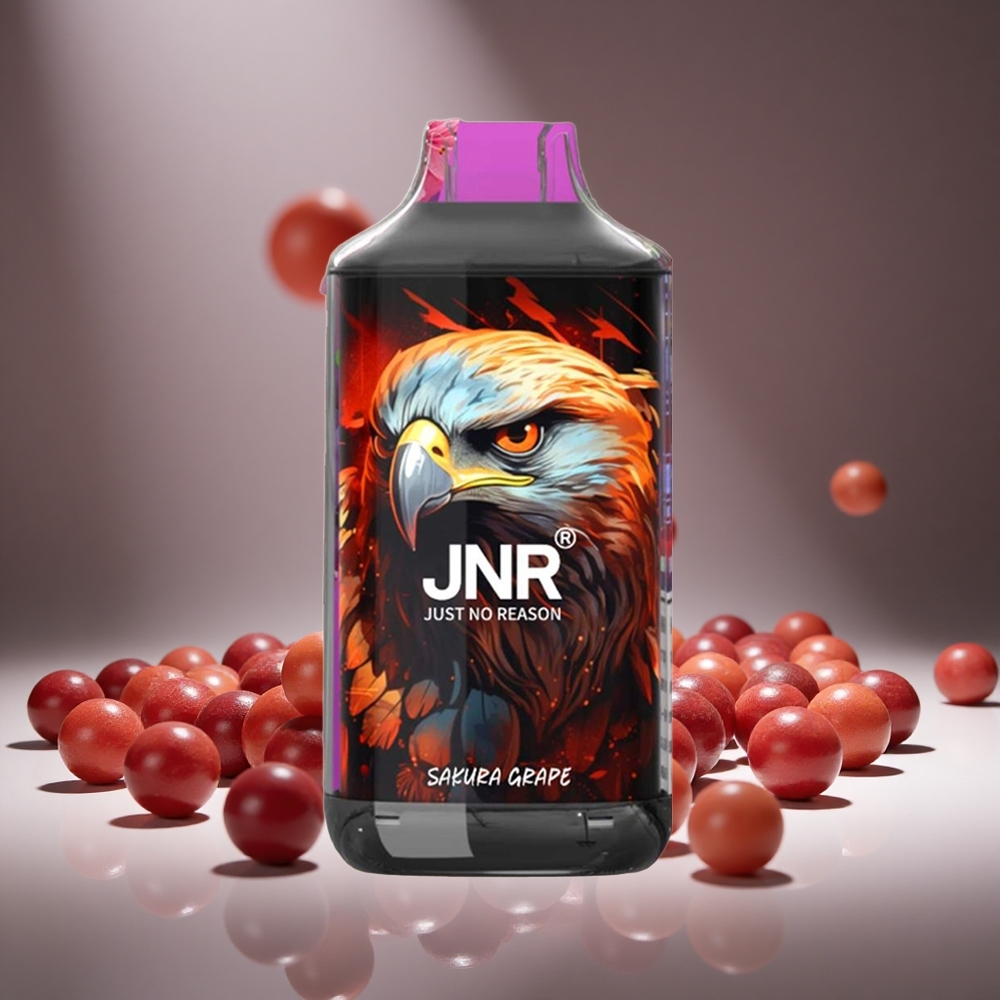 JNR Falcon 16000 Puffs Sakura Grape Disposable Vape 22ml E-liquid 850mAh Battery Type C & Lightning Dual Mesh