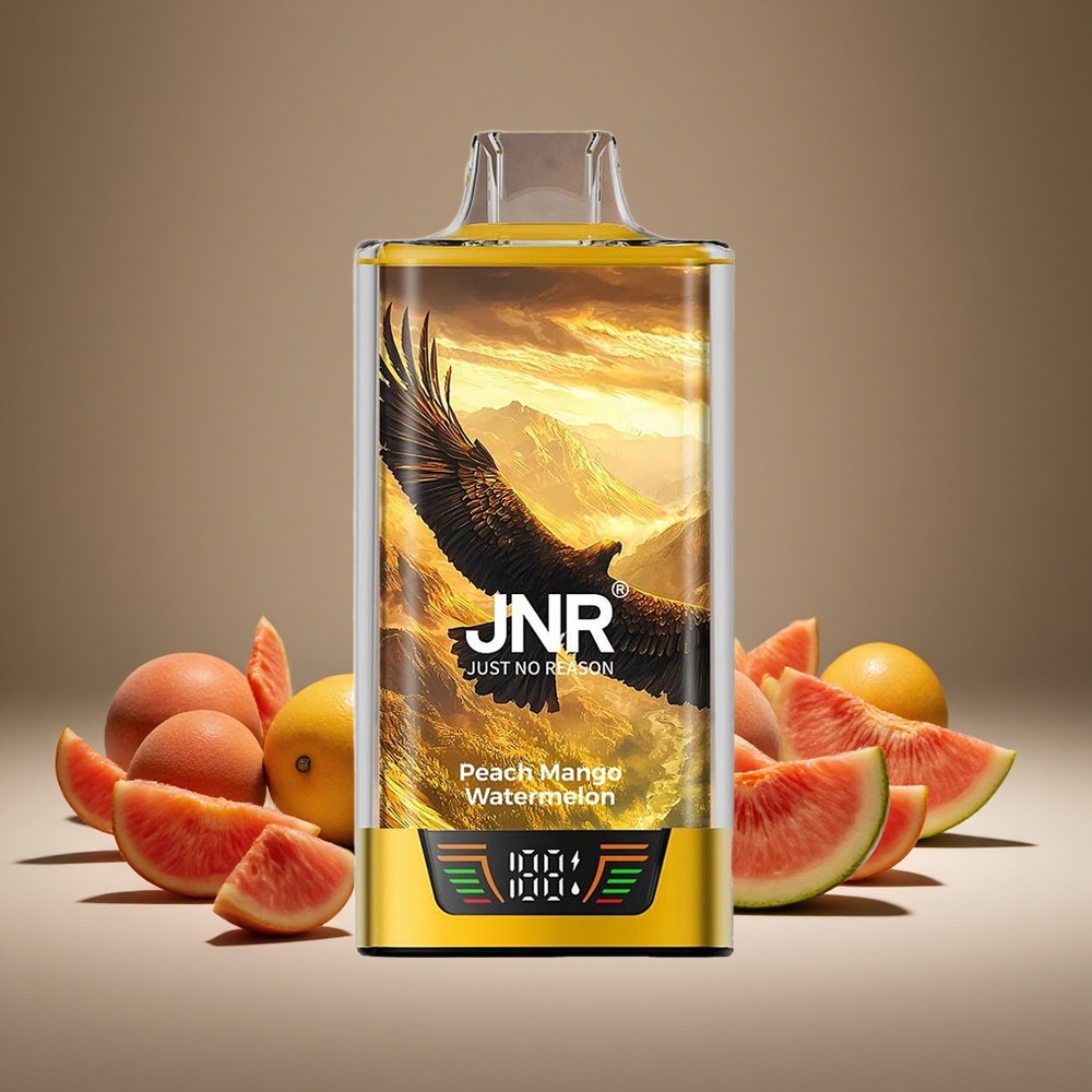 JNR Falcon Pro 28000 Peach Mango Watermelon 30ml E-liquid 5% Nicotine Smart Display