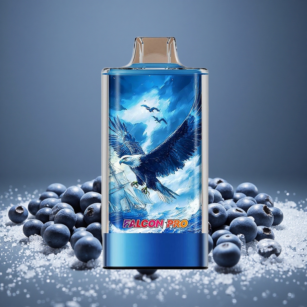 JNR Falcon Pro 28000 Puffs Blueberry Ice 30ml E-liquid 5% Nicotine Smart Display Dual Mesh USB-C