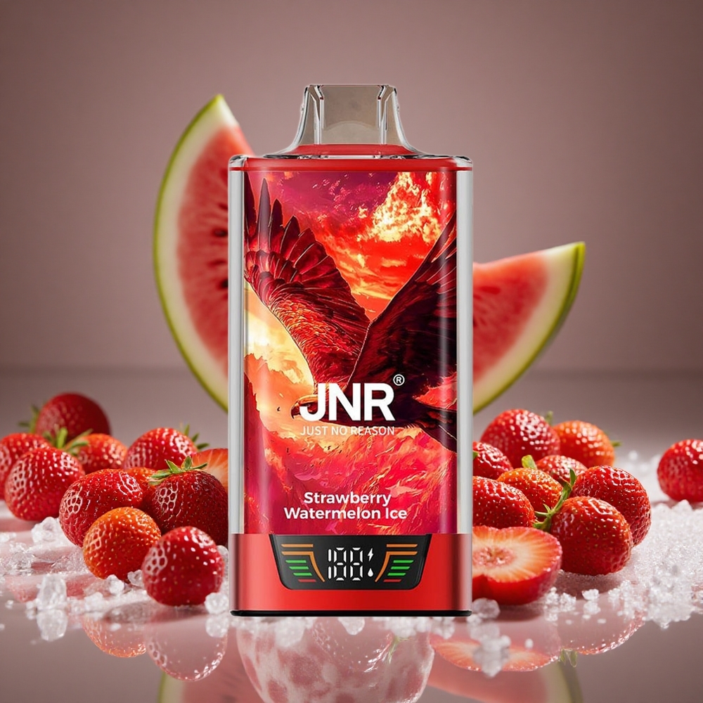 JNR Falcon Pro 28000 Strawberry Watermelon Ice 30ml E-liquid 5% Nicotine Nic Dual Mesh USB-C