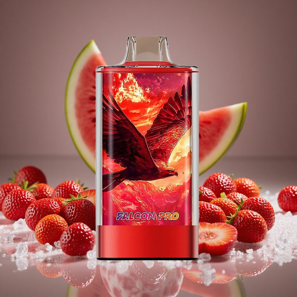JNR Falcon Pro 28000 Strawberry Watermelon Ice 30ml E-liquid 5% Nicotine Nic Dual Mesh USB-C