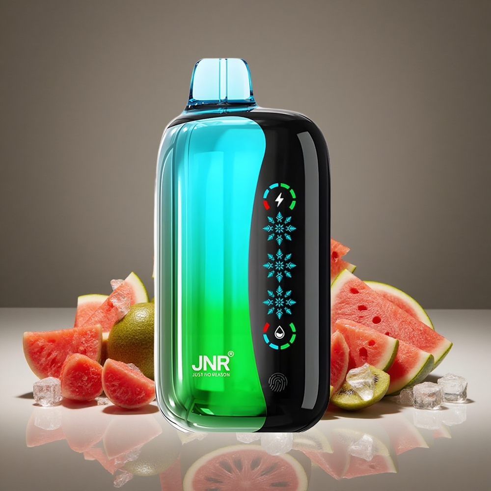 JNR Flex Ice 21000 Puffs Kiwi Watermelon Ice 26ml E-liquid 1000mAh Battery Type-C Charge 1.2Ohm Dual Mesh