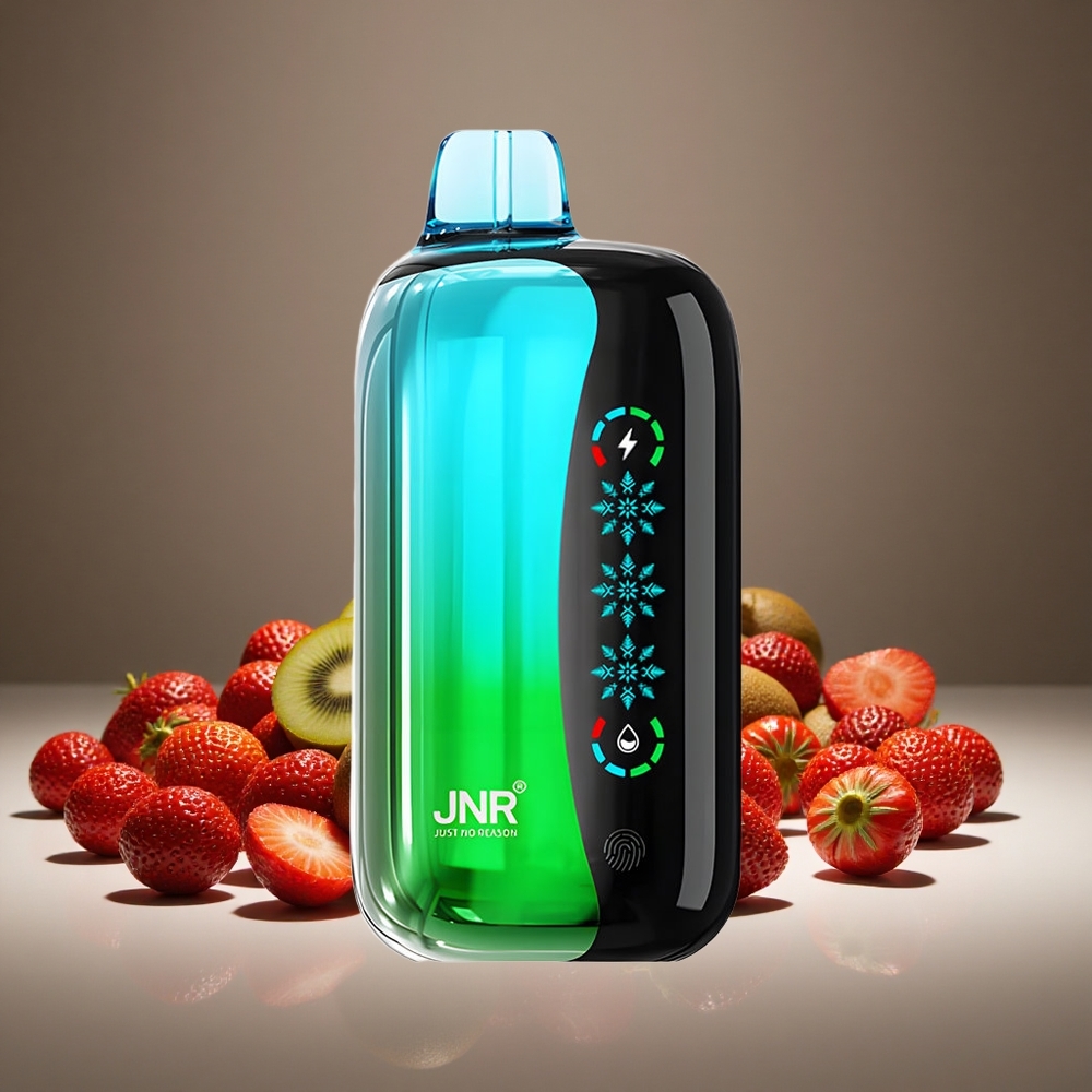 JNR Flex Ice 21000 Puffs Strawberry Kiwi Disposable Vape 26ml E-liquid 1000mAh Battery Ice 1.2 Ohm Dual Mesh