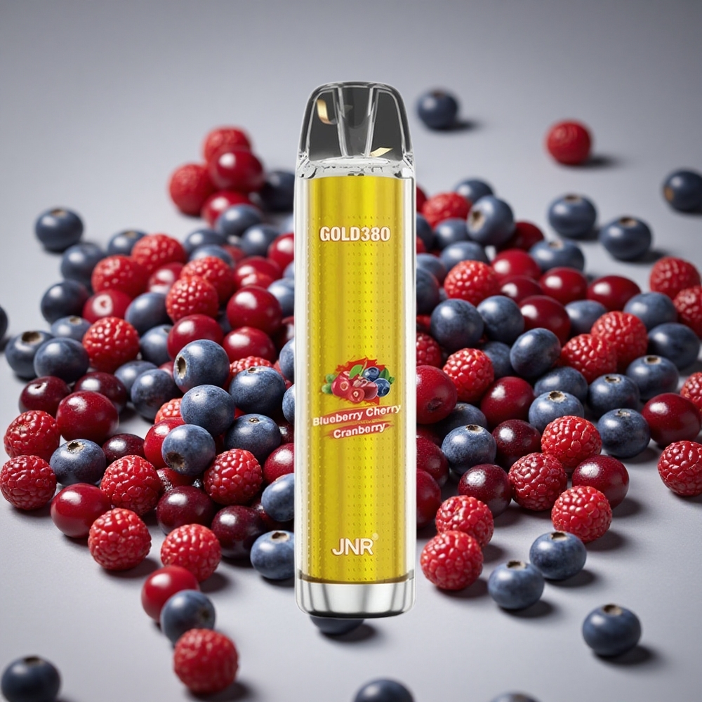 JNR Glod380 6000 Puffs Blueberry Cherry Cranberry 1500mAh Battery 13ml E-liquid