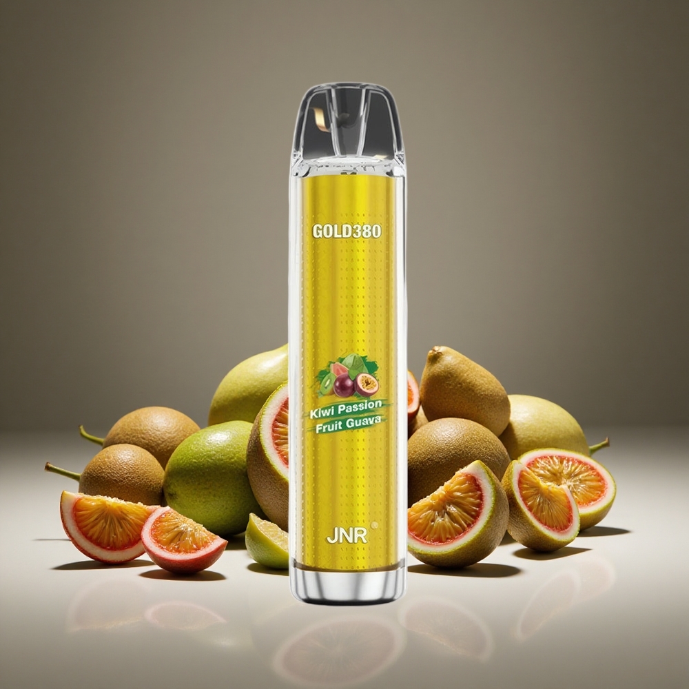 JNR Glod380 6000 Puffs Kiwi Passion Fruit Guava 1500mAh Battery 13ml E-liquid 0%/2%/5% Nicotine