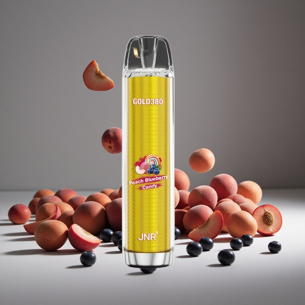 JNR Glod380 6000 Puffs Peach Blueberry 1500mAh Battery 13ml E-liquid 0%/2%/5% Nicotine