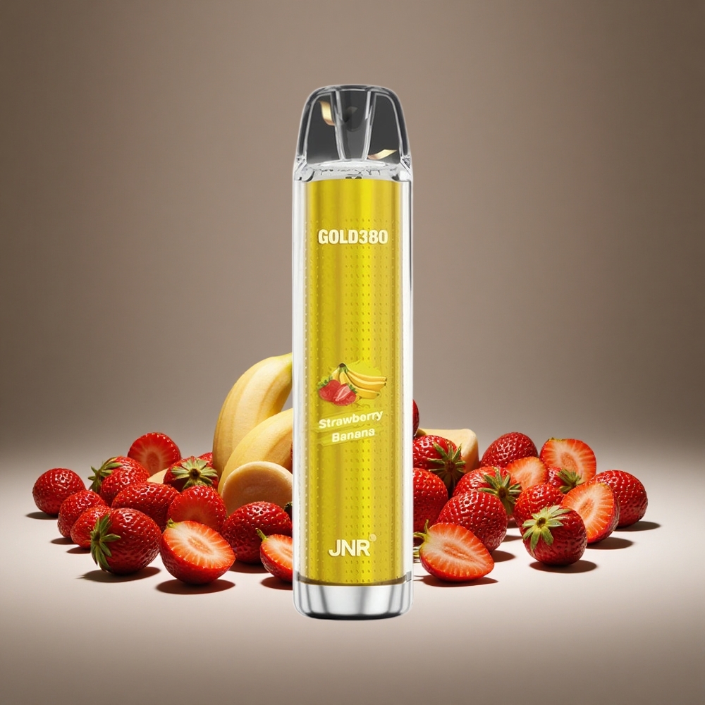 JNR Glod380 6000 Puffs Strawberry Banana Disposable Vape 1500mAh Battery 13ml E-liquid 0%/2%/5% Nicotine