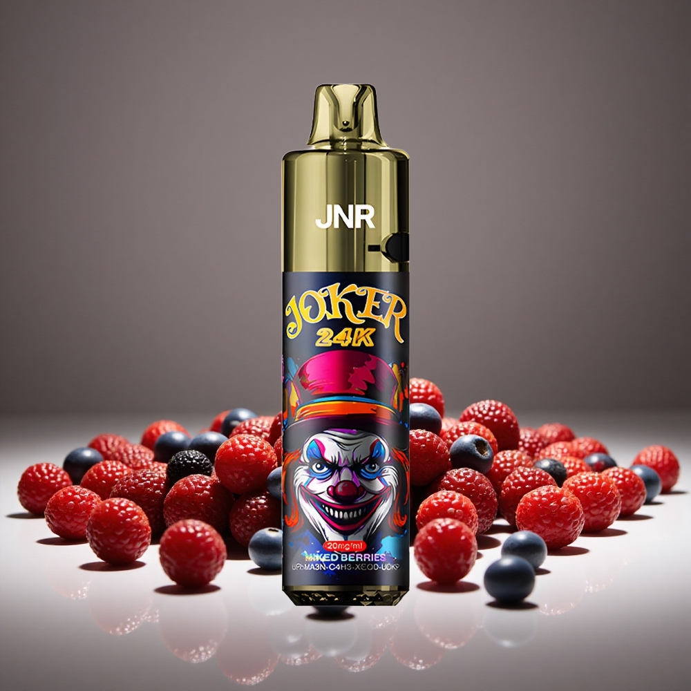 JNR Joker 24000 Puffs Mixed Berries 2+10ml E-liquid Refillable 800mAh Battery Type-C Charge