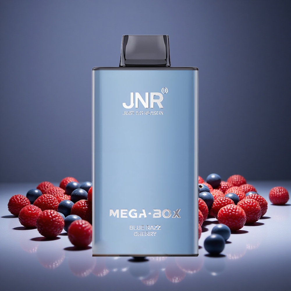 JNR Mega Box 25000 Puffs Disposable Vape Blue Razz Cherry 30ml E-liquid 850mAh Battery
