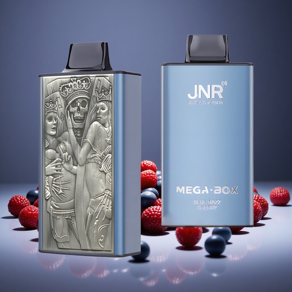 JNR Mega Box 25000 Puffs Disposable Vape Blue Razz Cherry 30ml E-liquid 850mAh Battery
