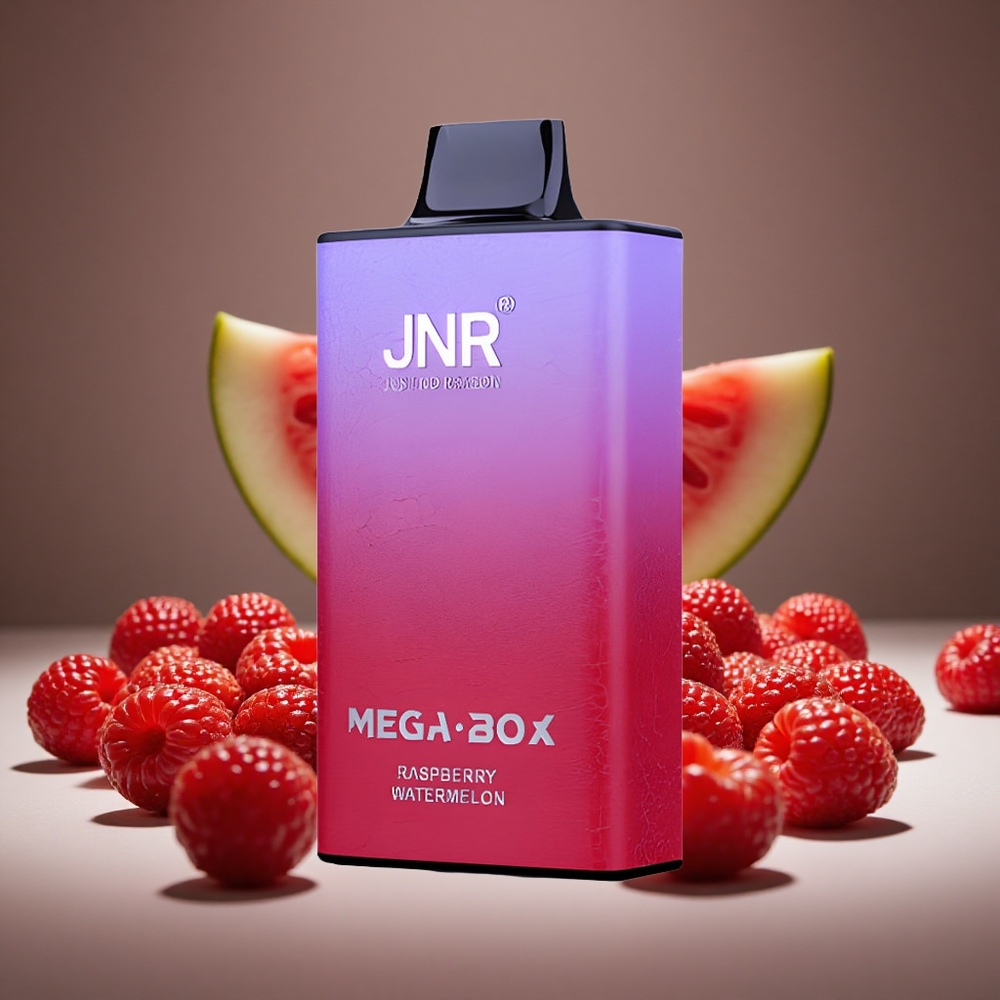 JNR Mega Box 25000 Puffs Raspberry Watermelon Disposable Vape 30ml E-liquid 2% Nicotine
