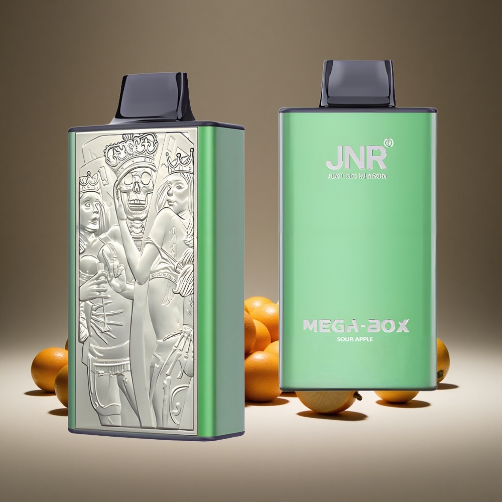 JNR Mega Box 25000 Puffs Sour Apple Disposable Vape 30ml E-liquid 850mAh Battery Dual Mesh