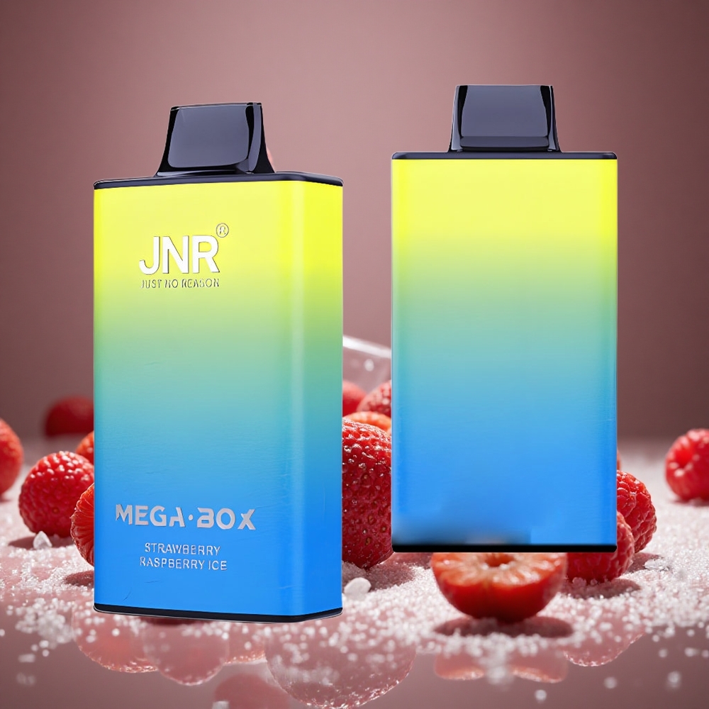JNR Mega Box 25000 Puffs Strawberry Raspberry Ice Disposable Vape 30ml E-liquid 850mAh Battery Dual Mesh Coil Type-C Charge