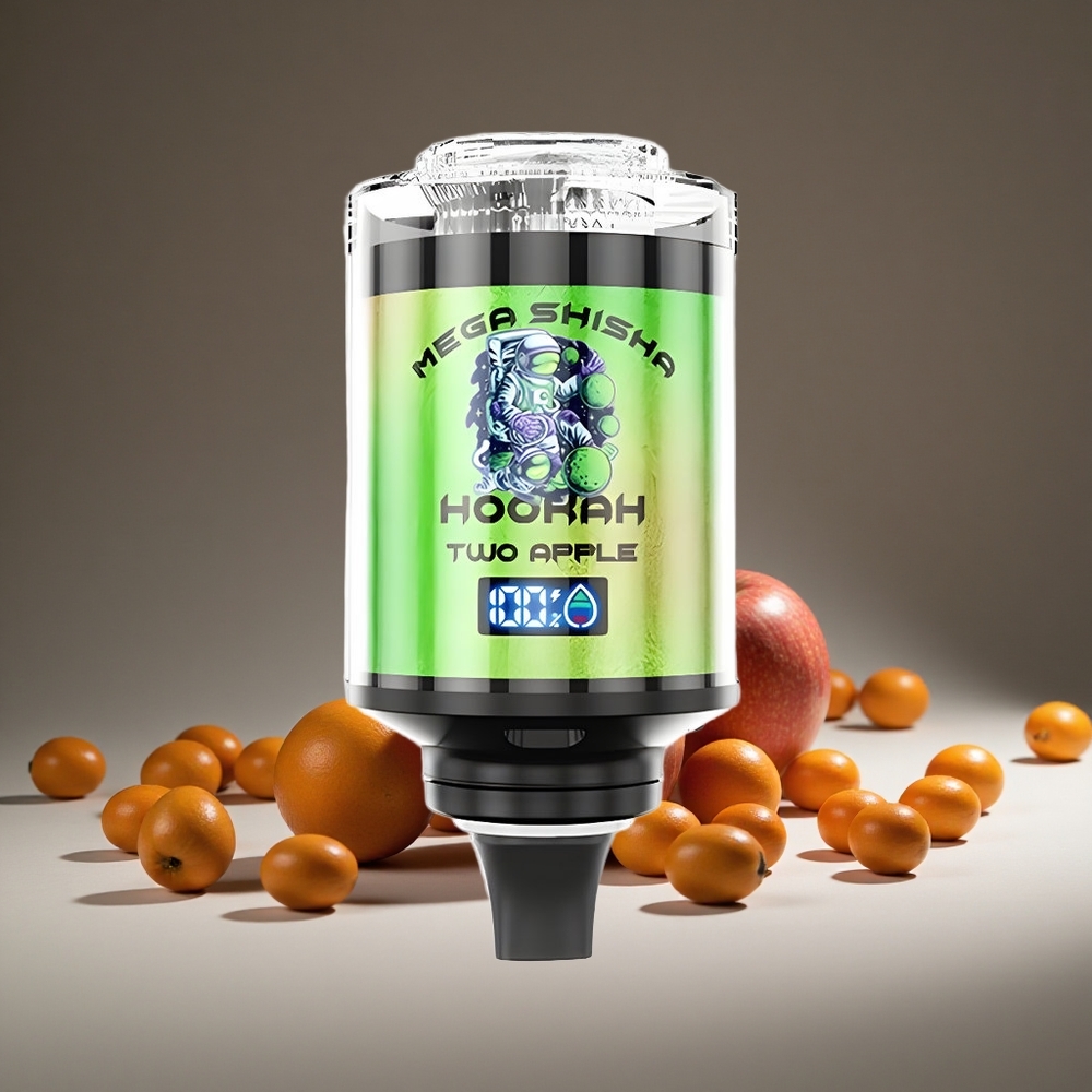 JNR Mega Shisha 100K Apple 60ml E-liquid 2200mAh Battery Type-C Charge Smart Screen Airflow
