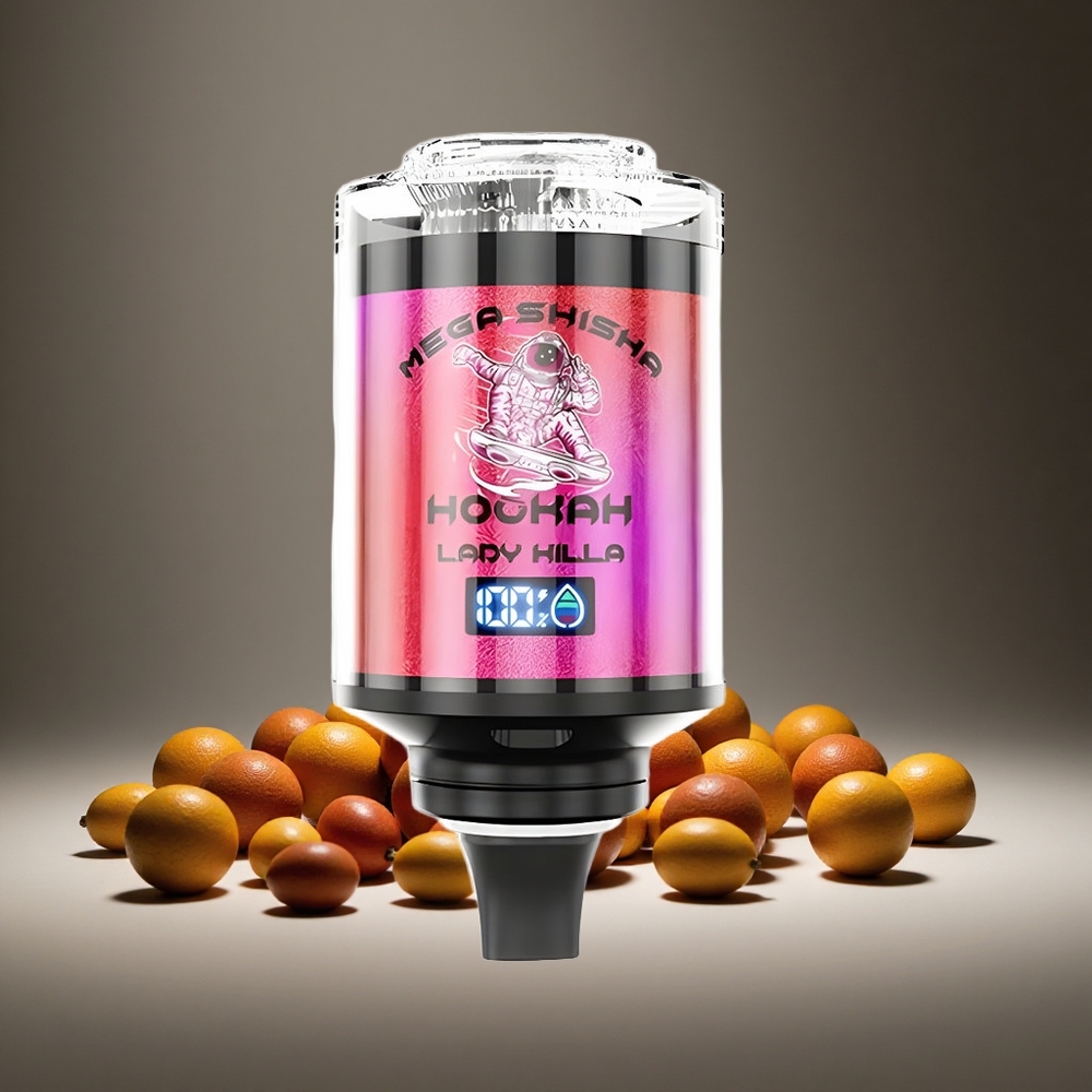 JNR Mega Shisha 100K Lady Killa 60ml E-liquid 2200mAh Battery Type-C Charge Smart Screen