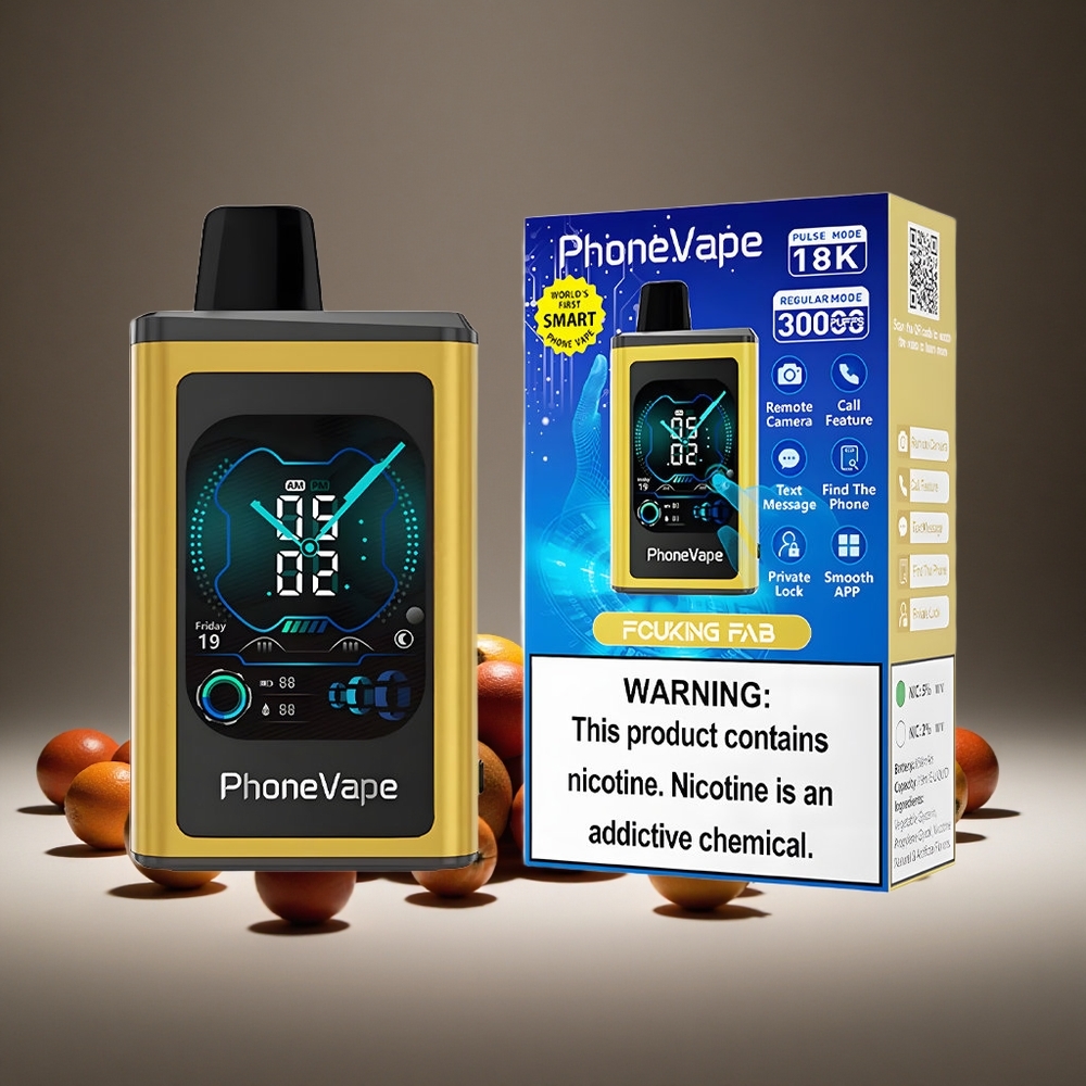 JNR PhoneVape 30000 puffs Fucking Fab 850mAh Battery Rechargeable Turbo Adjustable Airflow