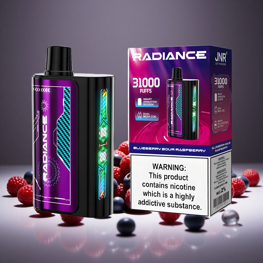 JNR Radiance 31000 Puffs Blueberry Sour Raspberry 28ml E-liquid 950mAh Battery Dual Mesh
