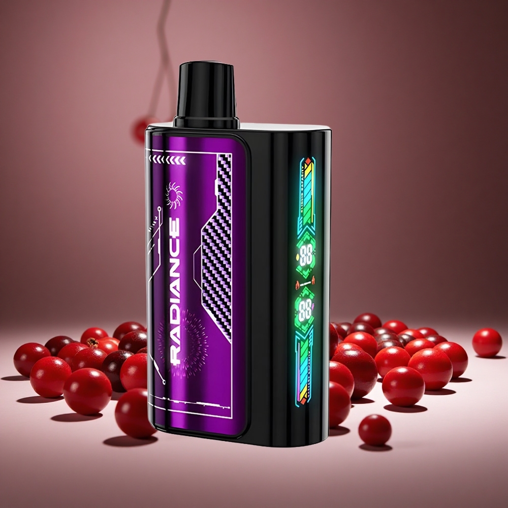 JNR Radiance 31000 Puffs Cherry Berry 28ml E-liquid Dual Mesh 950mAh Battery Type-C Charge