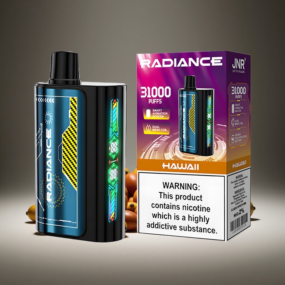 JNR Radiance 31000 Puffs Hawaii 28ml E-liquid Dual Mesh 950mAh Battery 2% Nicotine