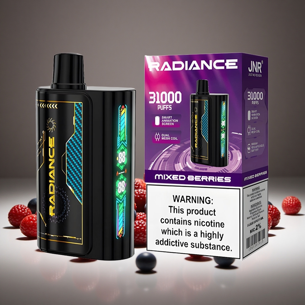 JNR Radiance 31000 Puffs Mixed Berries 28ml E-liquid Dual Mesh 950mAh Battery